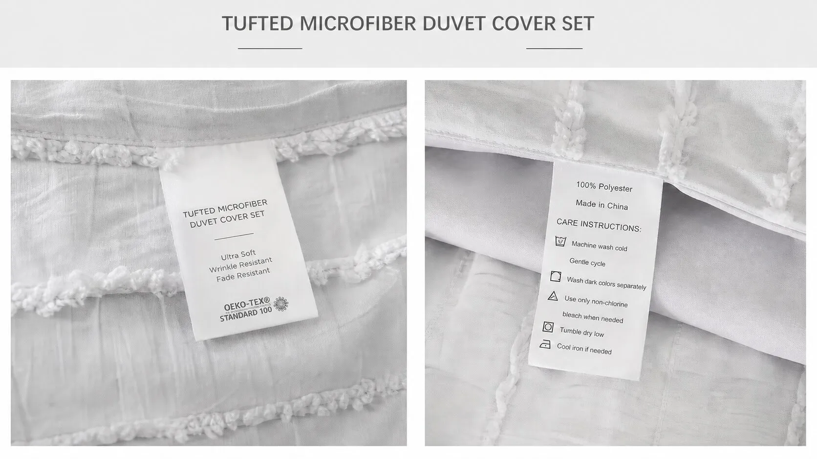 Jacquard duvet cover set — photo 1