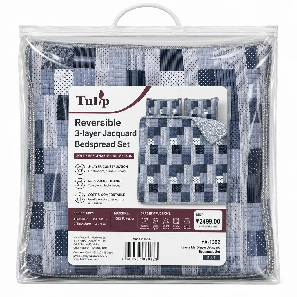 Polyester jacquard bedspread set — photo 1