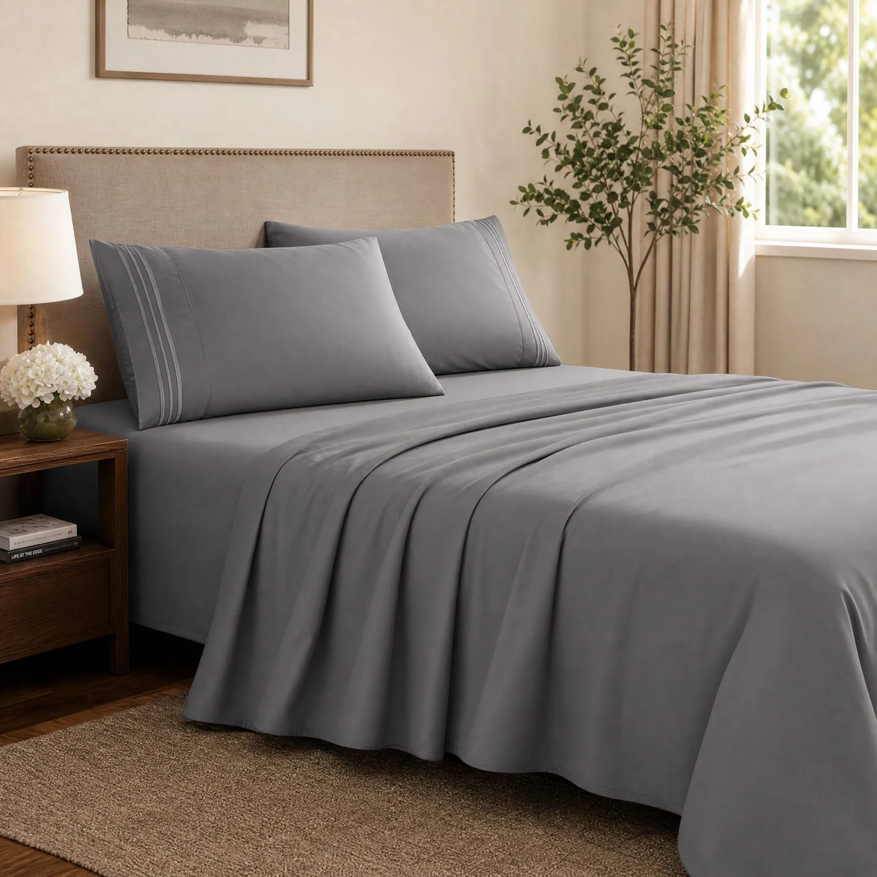 Sheet Sets — Microfiber solid-color sheet sets