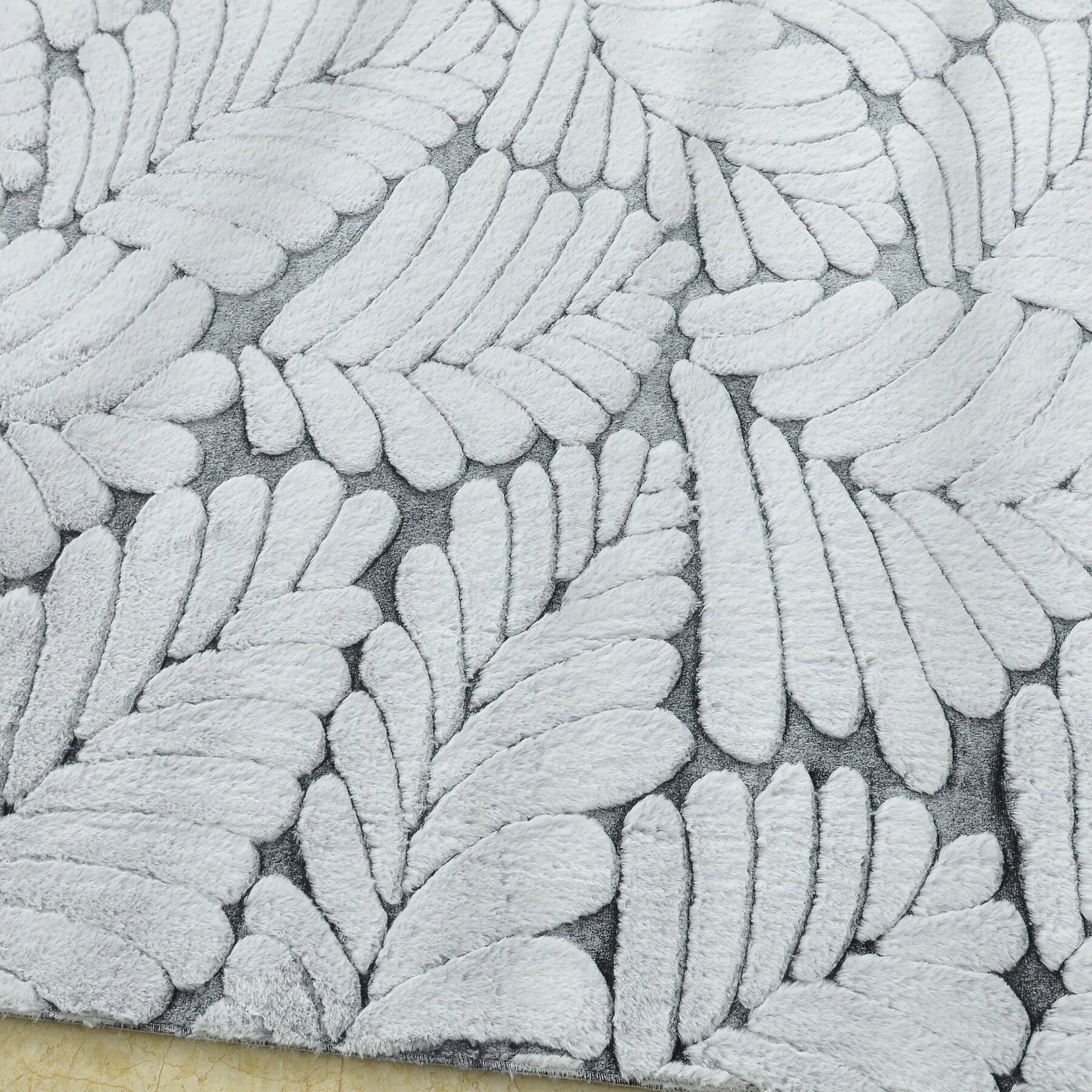 3D jacquard faux fur rug — photo 5